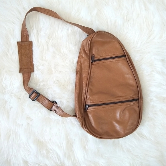 Handbags - 𝅺Genuine Leather Sling Bag Hiking Daypack Boho